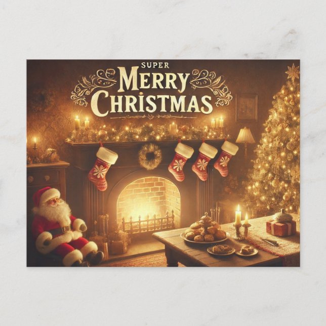 Carte Postale Très joyeux Noël (Devant)