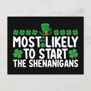 Carte Postale Très Probable De Commencer Les Shenanigans St Patr