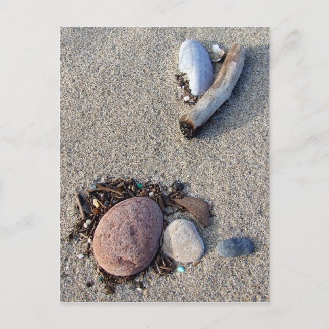 Carte postale Trésors Plage (Devant)