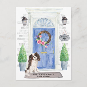 Carte Postale Tri Couleur King Charles Spaniel Moving Faire-part