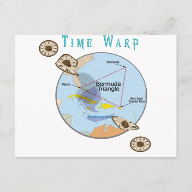 Carte Postale Triangle des Bermudes (Devant)