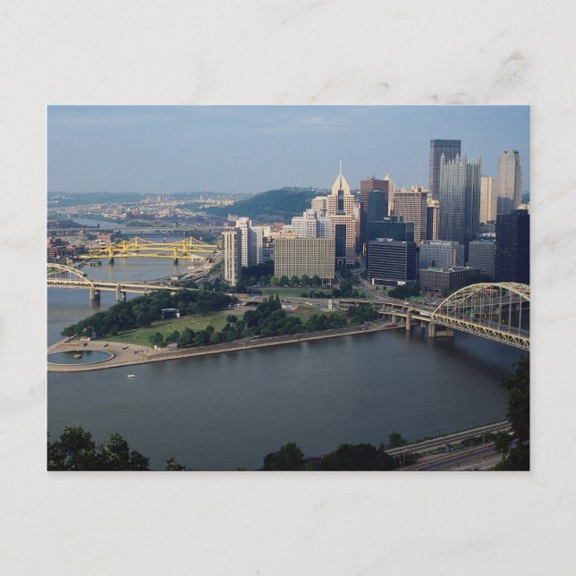 Carte Postale Triangle d'or de Pittsburgh, Pennsylvanie, États-U (Devant)