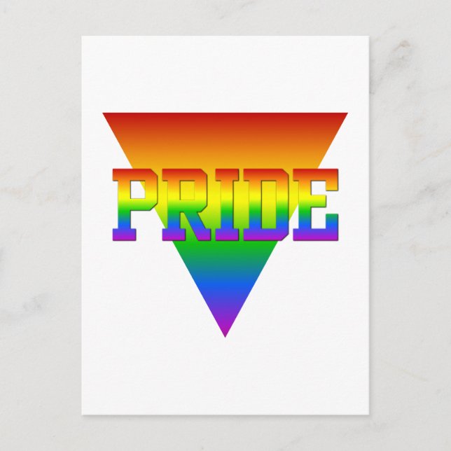 Carte postale Triangle Pride, personnaliser (Devant)