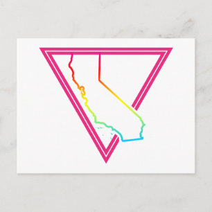 Carte Postale triangle rose californie