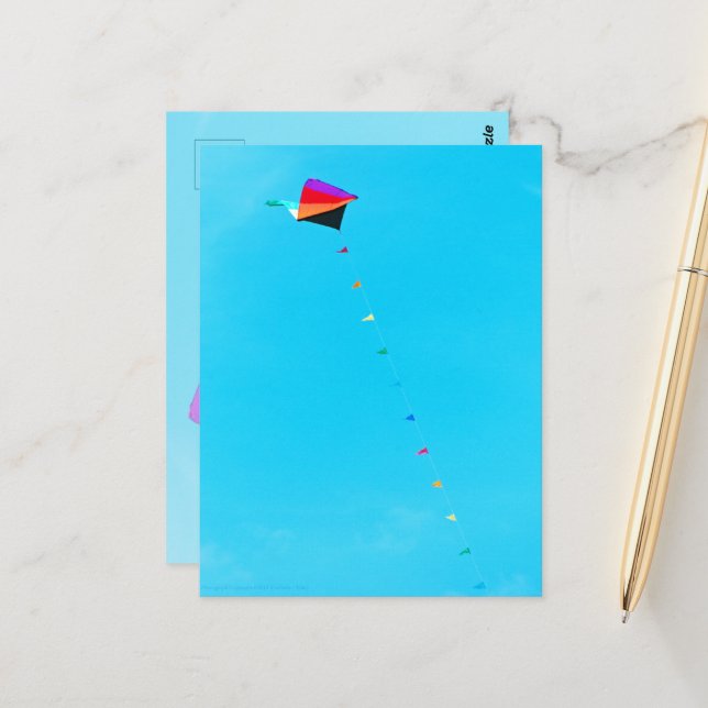 Carte Postale Triangles dans le ciel (Devant/Arrière en situation)