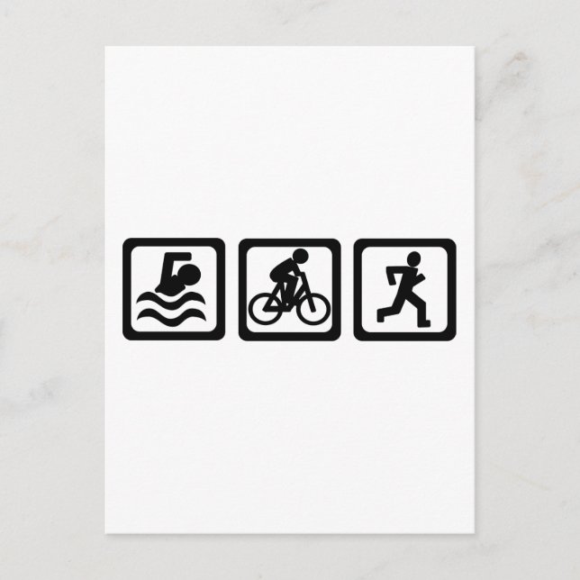 Carte Postale Triathlon (Devant)