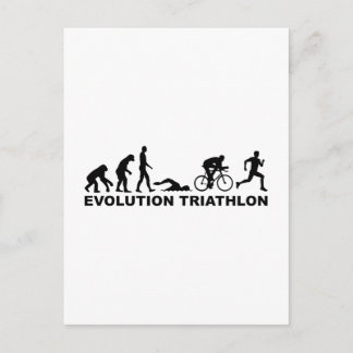 Carte Postale Triathlon de l'évolution