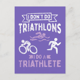Carte Postale Triathlon Funny