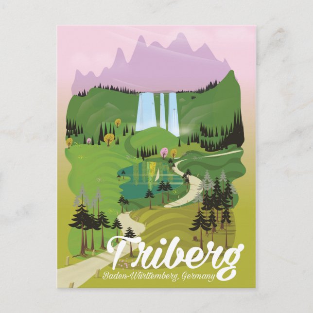 Carte Postale Triberg, Bade-Wurtemberg, Allemagne (Devant)