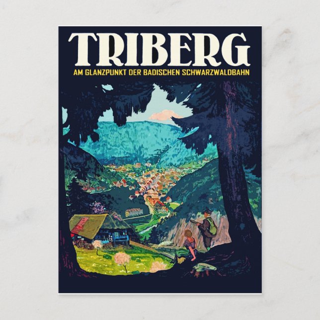 Carte Postale Triberg im Schwarzwald, vue de la forêt noire (Devant)