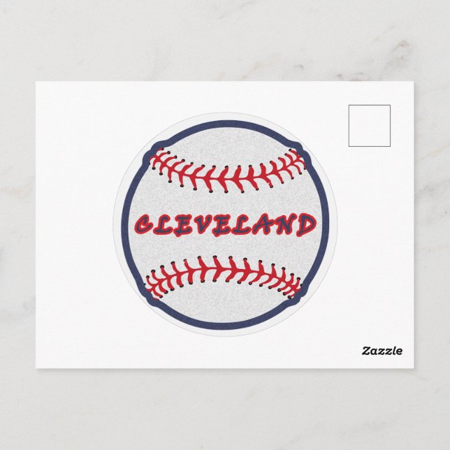 Carte Postale Tribu indienne de Cleveland Hometown pour les fans (Dos)