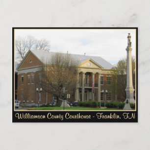 Carte Postale Tribunal de Williamson County - Franklin, TN