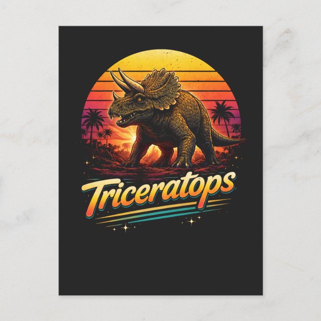 Carte Postale Triceratops (Devant)
