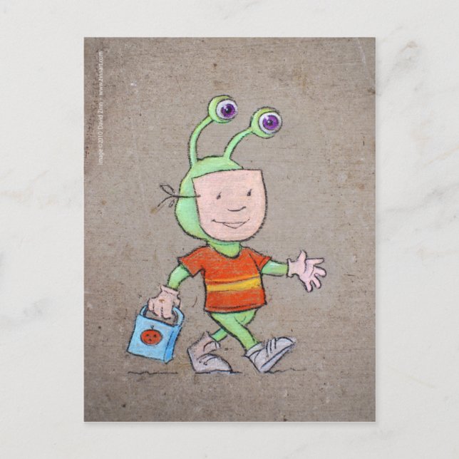 Carte Postale tricher ou traiter (Devant)