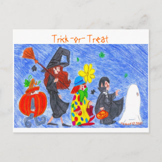 Carte Postale Trick-or-Treat