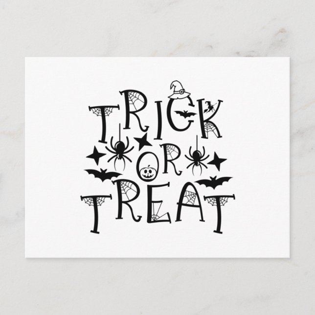Carte Postale Trick or Treat (Devant)