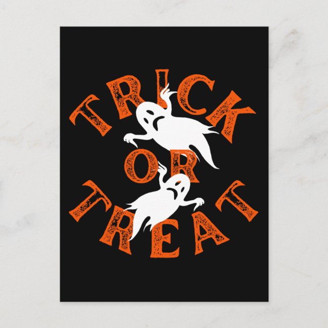 Carte Postale Trick Or Treat (Devant)