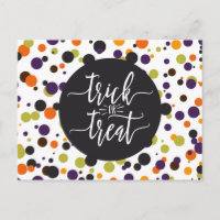 Trick ou traitement Halloween Invitation moderne