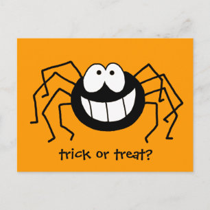 Carte Postale Trick ou Treat Spider