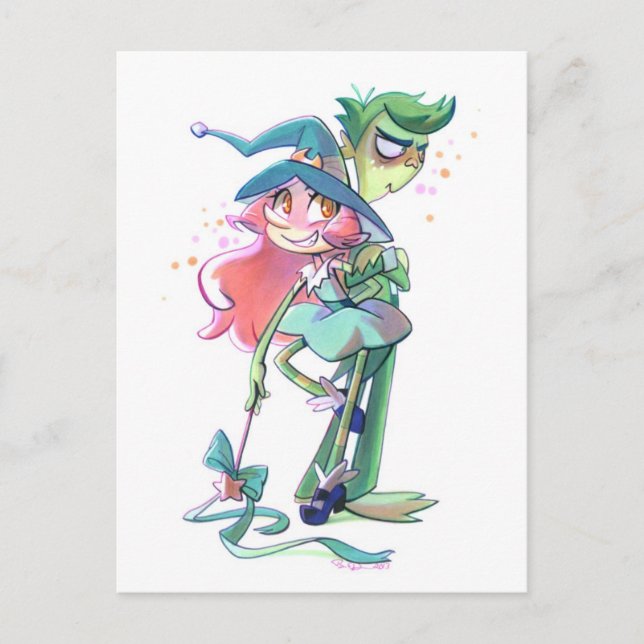 Carte Postale Tricky et Gorf (Devant)