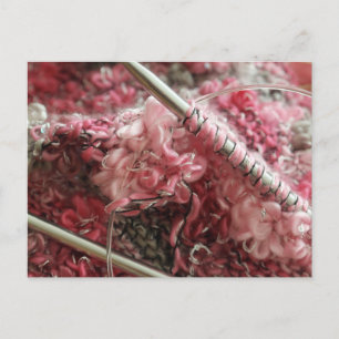 Carte Postale Tricot avec laine