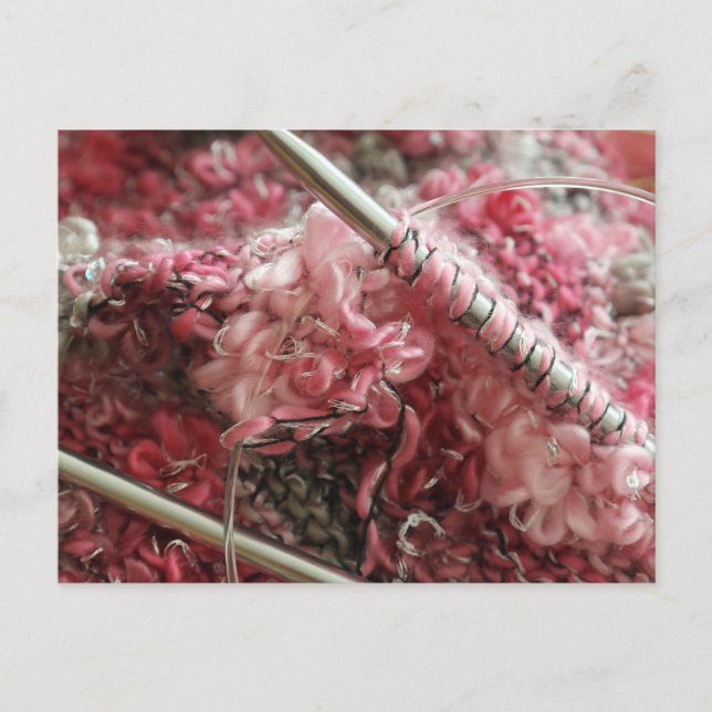 Carte Postale Tricot avec laine (Devant)