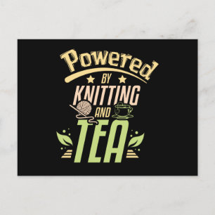 Carte Postale Tricot Et Thé