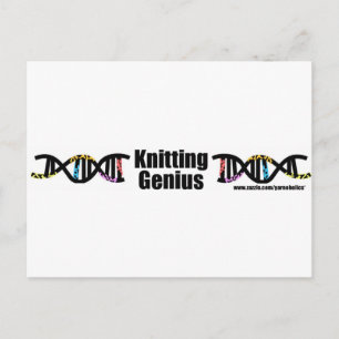 Carte Postale Tricot Genius