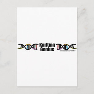 Carte Postale Tricot Genius