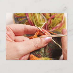 Carte Postale Tricot main