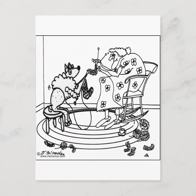 Carte Postale Tricot mouton (Devant)