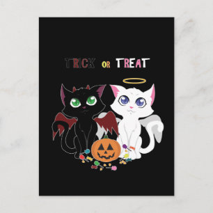 Carte Postale Tricoter ou traiter les chatons