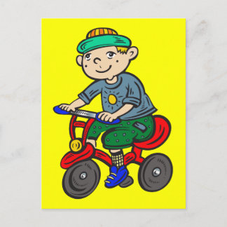 Carte Postale Tricycle pour enfants