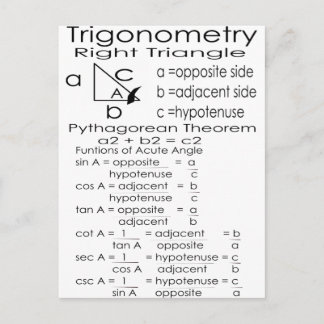 Carte Postale trigonométrie