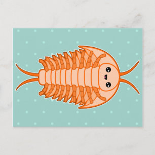 Carte Postale trilobite Kawaii
