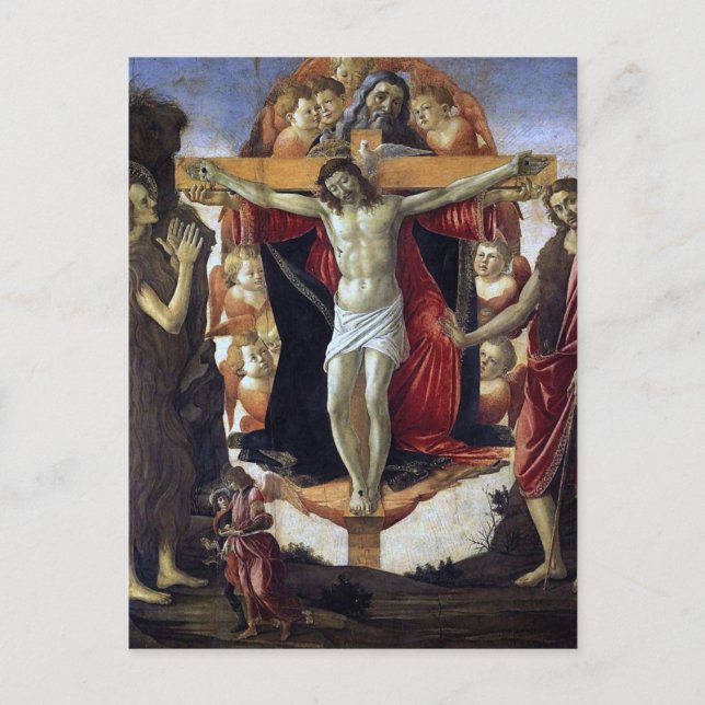 Carte Postale Trinité par Sandro Botticelli (Devant)