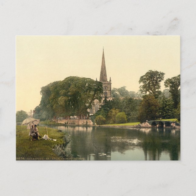 Carte Postale Trinity Church I, Stratford-upon-Avon, Angleterre (Devant)