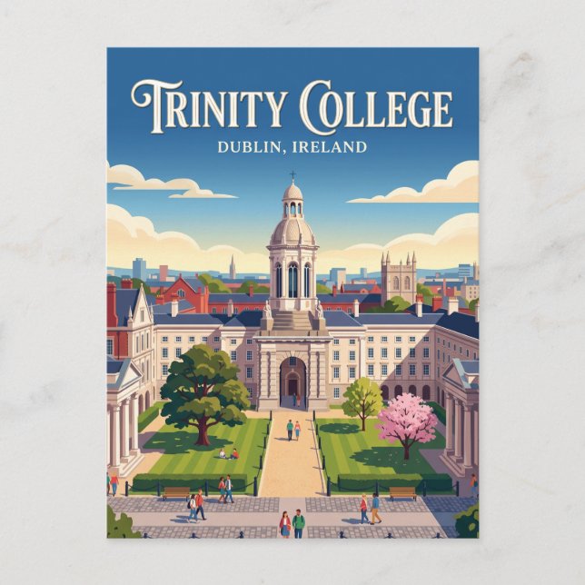 Carte Postale Trinity College Dublin Irlande (Devant)