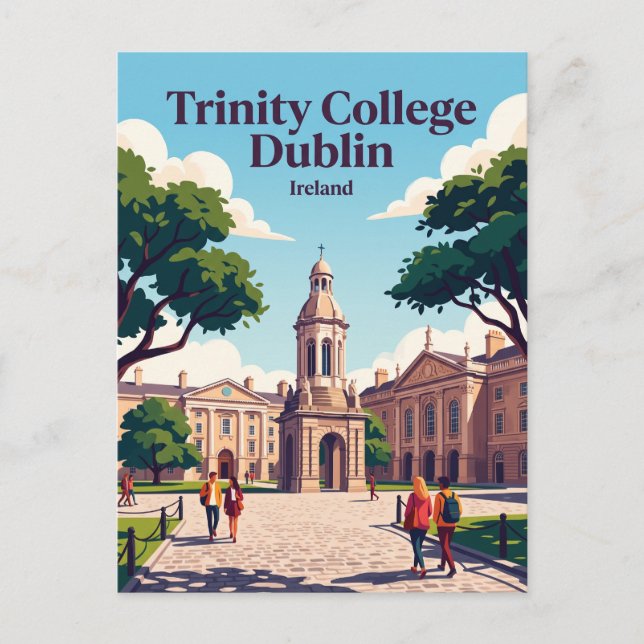 Carte Postale Trinity College Dublin Irlande (Devant)