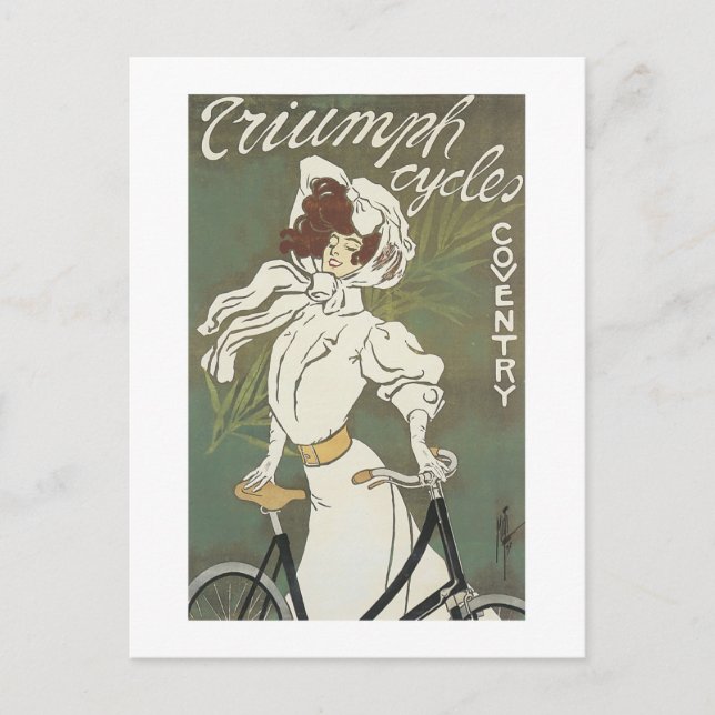 Carte Postale Triomphe Cycles Covernage (Devant)