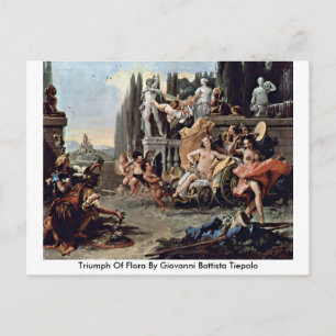 Carte Postale Triomphe De Flora Par Giovanni Battista Tiepolo