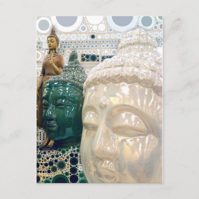 Carte postale Triple Bouddha (Devant)