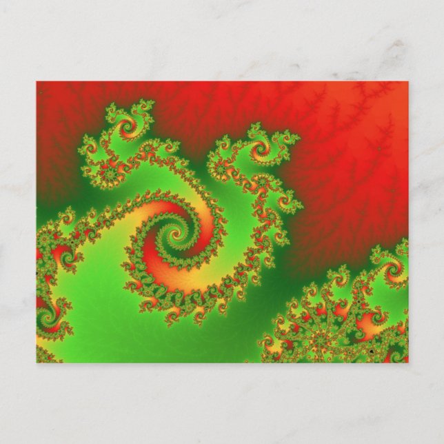 Carte postale triple de pirouette de Noël (Devant)