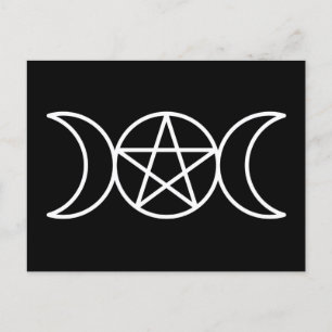 Carte postale Triple Moon Goddess Pentacle