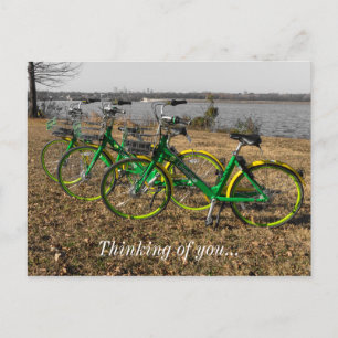 Carte Postale Triplés de vélos