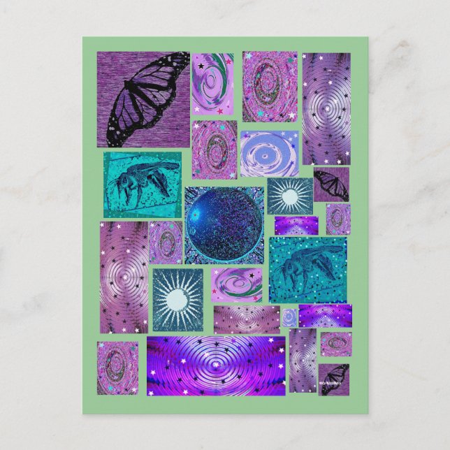 Carte Postale Trippy Hippy (Devant)