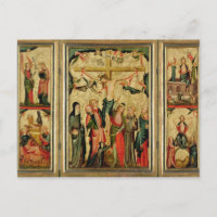 Triptyque représentant la Crucifixion du Christ