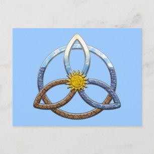 Carte Postale Triquetra Earth Air Water