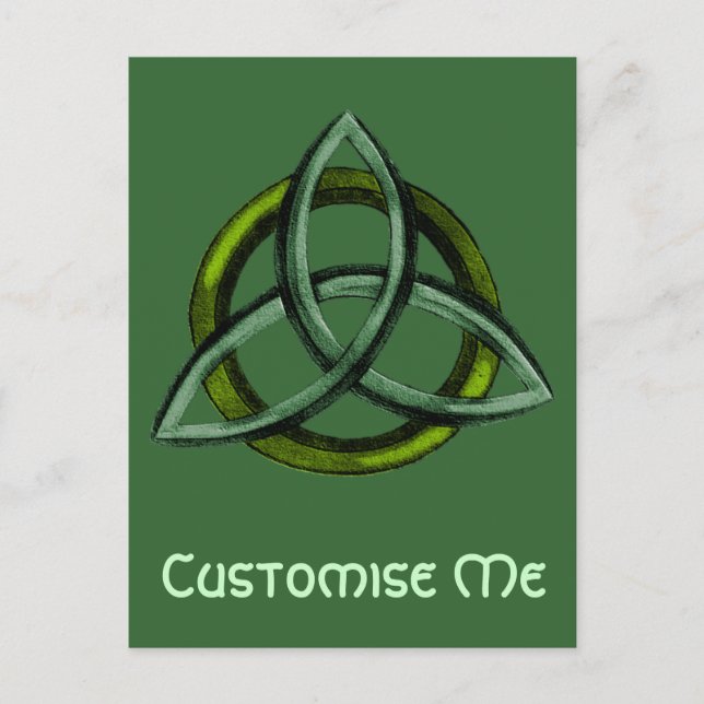 Carte Postale Triquetra (vert) (Devant)