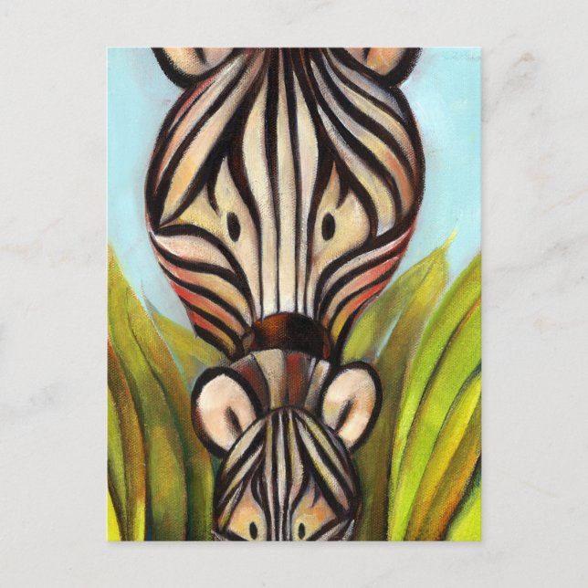 Carte Postale Trish Biddle Safari Zebra (Devant)